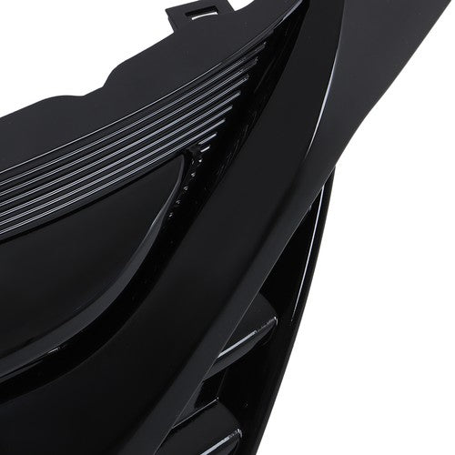 Solid Spare For Honda Odyssey 2018 2019 2020 Gloss Black Plastic Front Bumper Grille New