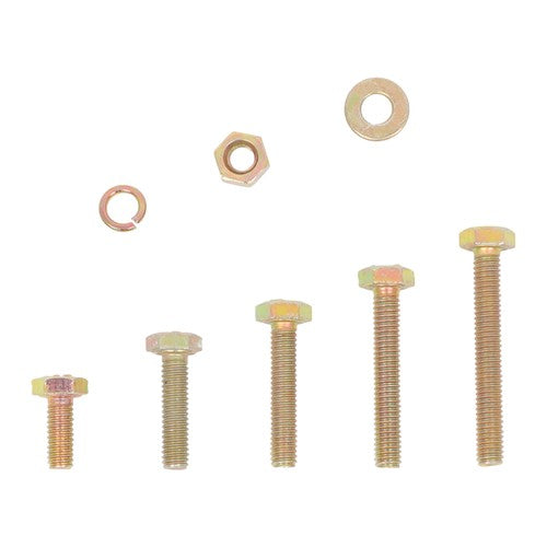 Solid Spare M4 M6 M5 1600PCS Grade 8.8 Bolts and Nuts Flat & Lock Washers Assortment Kit