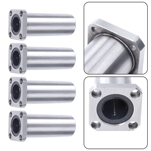 Solid Spare 4Pack of LMK25UU 25mm 40mm 59mm Square Linear Ball Bearings for CNC 3D Printer