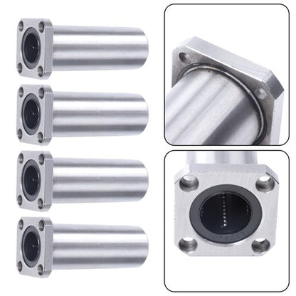 Solid Spare 4Pack of LMK25UU 25mm 40mm 59mm Square Linear Ball Bearings for CNC 3D Printer