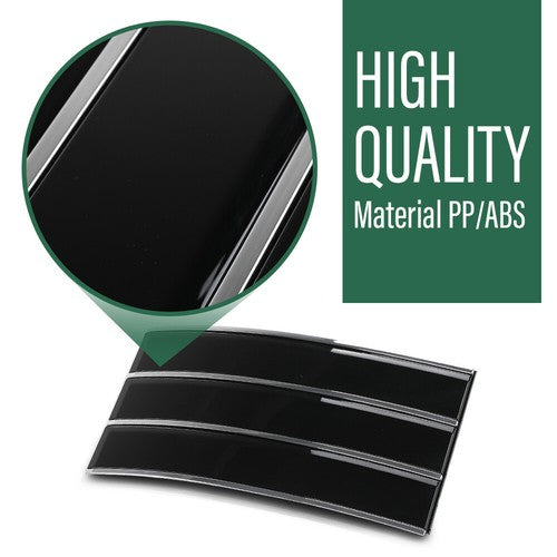 Solid Spare Door Side Fender Vents Molding Trim Fit For 13-22 Range Rover Vogue L405 Black