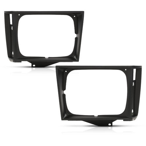 Solid Spare 2Pcs Fit For 1982-1990 Chevrolet S10 Blazer GMC S15 Jimmy Headlight Trim Bezel