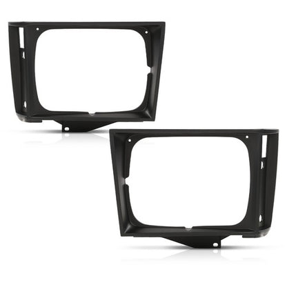 Solid Spare 2Pcs Fit For 1982-1990 Chevrolet S10 Blazer GMC S15 Jimmy Headlight Trim Bezel