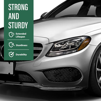 Solid Spare Fit For 2015-2017 Mercedes-Benz W205 C Class Headlight Replacement Lens Left