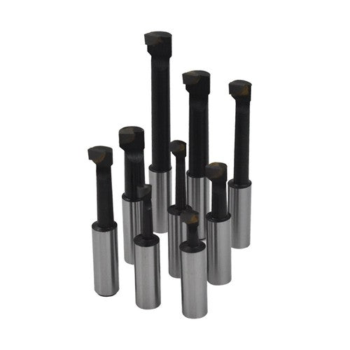 Solid Spare 1/2" BORING BAR SET PRO QUALITY 9 PCS CARBIDE TIPPED BARS 1/2" SHANK LATHE TOOL
