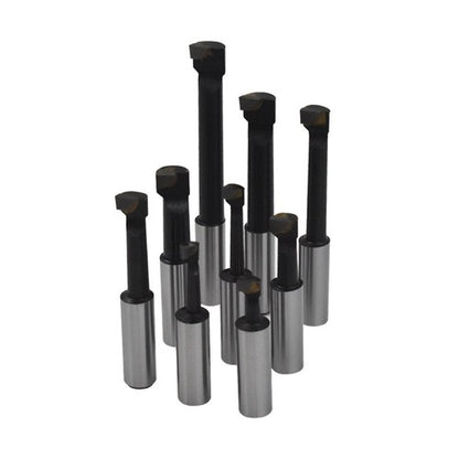Solid Spare 1/2" BORING BAR SET PRO QUALITY 9 PCS CARBIDE TIPPED BARS 1/2" SHANK LATHE TOOL