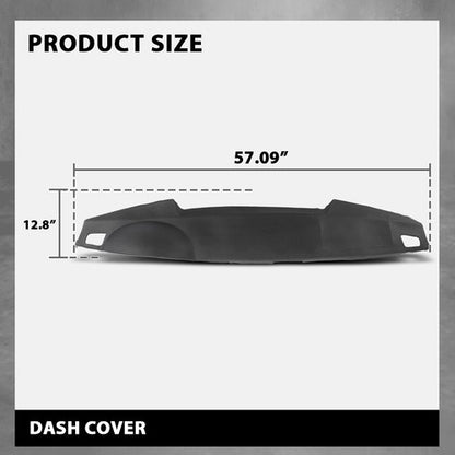 Solid Spare Fit For 05-09 Land Rover LR3 Range Rover Sport TPE Dash Board Cover Black