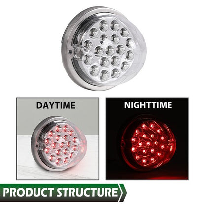 Solid Spare Red w/clear Lens Watermelon (19 LED) Marker Turn Signal Light universal
