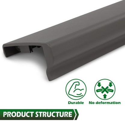 Solid Spare Fit For 11-16 Ford F-250 F-350 Tailgate Flexible Step Center Molding Trim Brown