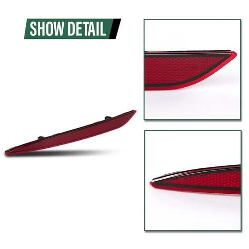 Solid Spare Rear Bumper Reflector Left Side Fit For Tesla Model 3 2017-2023 1077406-00-F