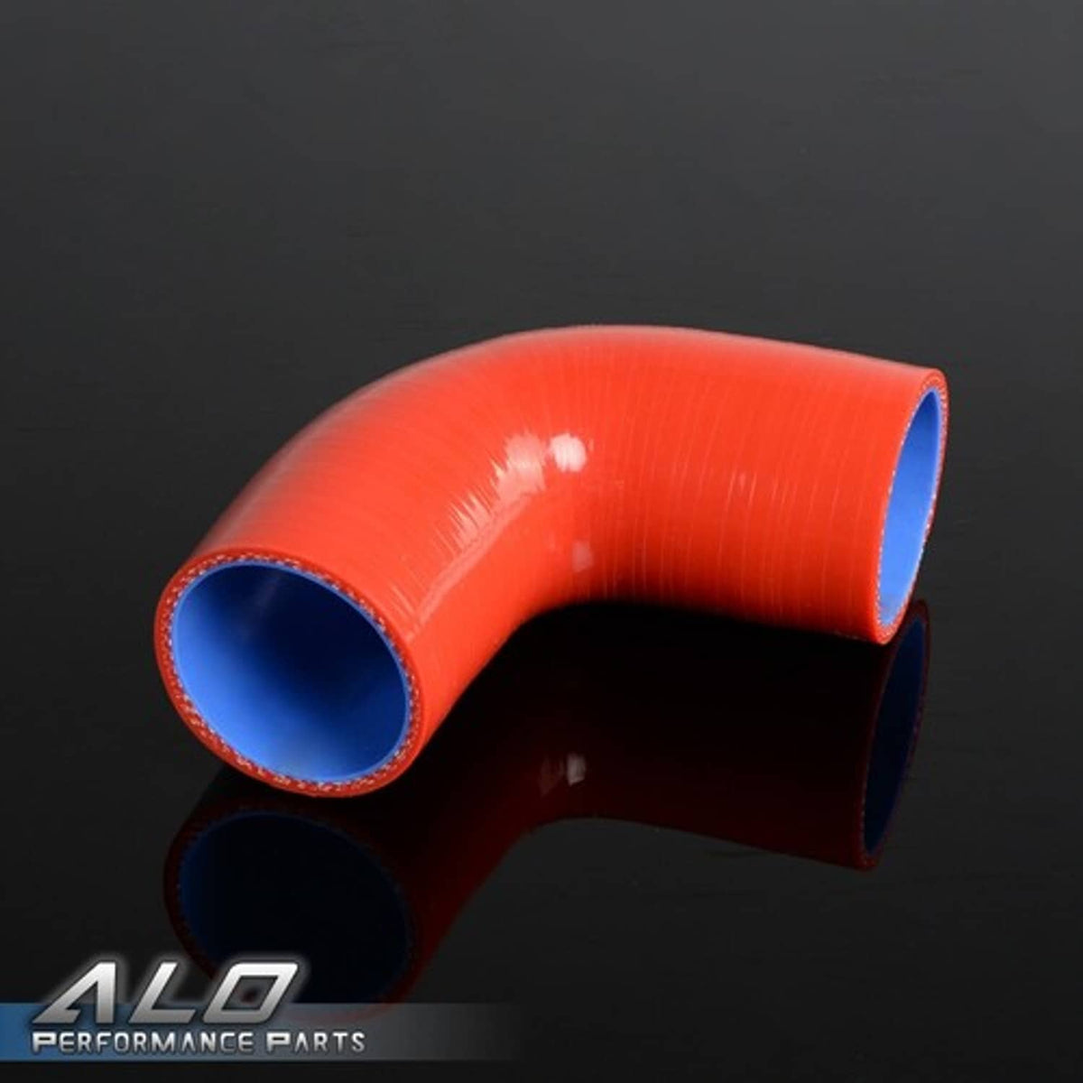 Solid Spare Fit For 3 3/4" Universal Silicone 90 Degree Hose Standard Elbow Hose 95mm Red