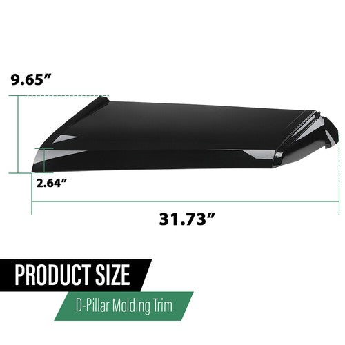 Solid Spare Fit For 13-2021 Land Rover Range Rover Rear D Pillar Molding Trim Left LR102625
