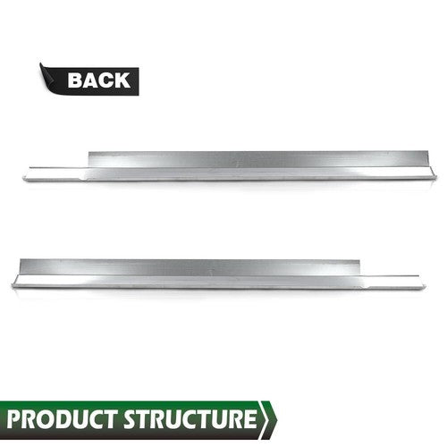 Solid Spare Fit For 2008-2011 Ford Focus 4-Door Slip-on Rocker Panel Left & Right Side