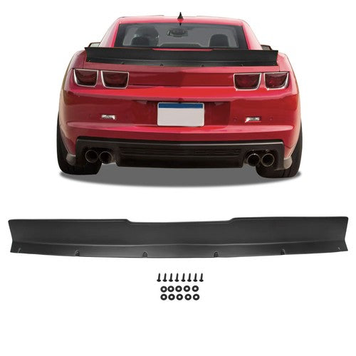 Solid Spare For Chevrolet Camaro 10-13 Rear Duckbill Type Trunk Spoiler Wing Unpainted Black