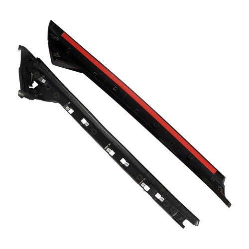 Solid Spare 2pcs A-Pillar Molding Trim AIRMAN Right Side Windshield For Ford Exploer 11-19