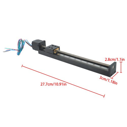 Solid Spare 200mm T6×1 Mini Linear Rail Module LeadScrew Stage Actuator With NEMA11 Stepper