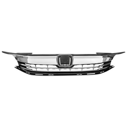 2PCS FITS 2016 2017 Honda Accord Sedan 4D Front Bumper Grille Grill Upper Lower