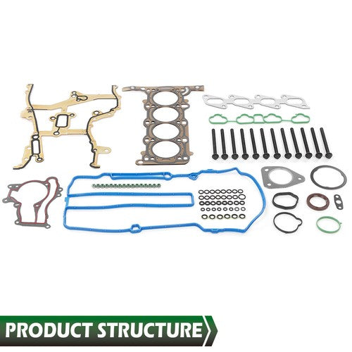 Solid Spare Fit For 2011-2016 Chevy Cruze Sonic Buick Encorde Trax1.4L Head Gasket Bolts Set