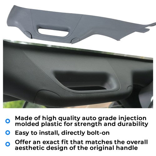Solid Spare Left Driver A Pillar Handle Trim Grey Gray FOR 2011-2016 Ford F250 F350 F550