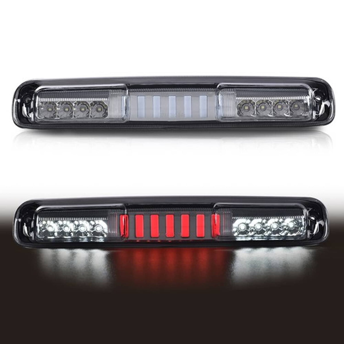 Solid Spare Fit For 1999-2007 Silverado Sierra LED 3rd Brake Tail Light Cargo Lamp Smoke