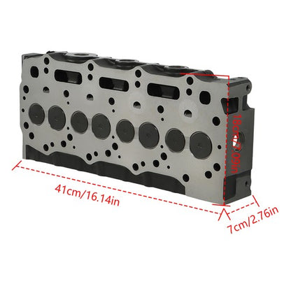 Solid Spare Complete Cylinder Head Assembly For Perkins 3024C/T C2.2T Engine 404D-22