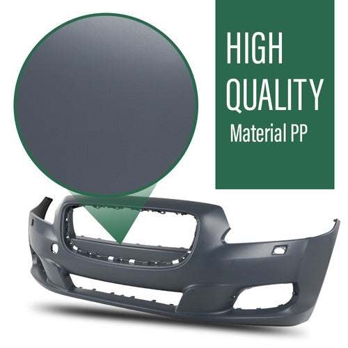 Solid Spare Front Bumper Cover Fit For 11-15 Jaguar XJR XJ w/o Paking Aid Sensor Hole