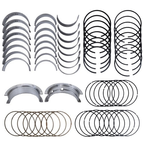 Main & Rod Bearings w/ Moly Piston Rings for Chevrolet LS Gen III IV 4.8L 5.3L