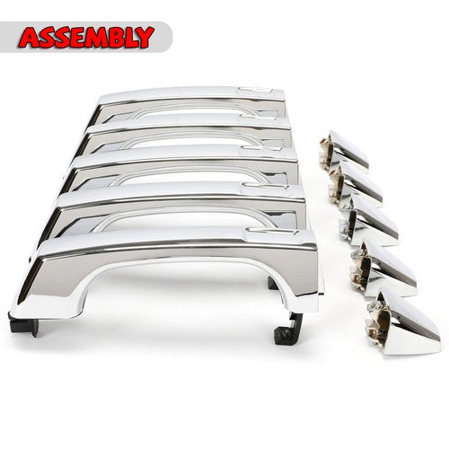 Solid Spare 5 PCS Exterior Door Handle Assembly Replacement W/Cap For Hummer H3 Alpha 06-10