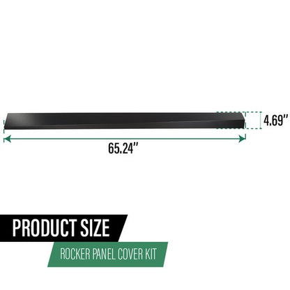 Solid Spare Rocker Panel Cover Kit Fit For 1993-2011 Ford Ranger Extended Cab Left+Right