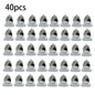 Solid Spare 40pcs ABS Chrome 33mm Push-on Bullet Flanged Lug Nut Covers for Semi Trucks