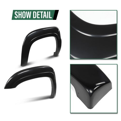 Solid Spare [4pcs] Fit For 2007-2013 Chevrolet Chevy Avalanche Wheel Fender Flares