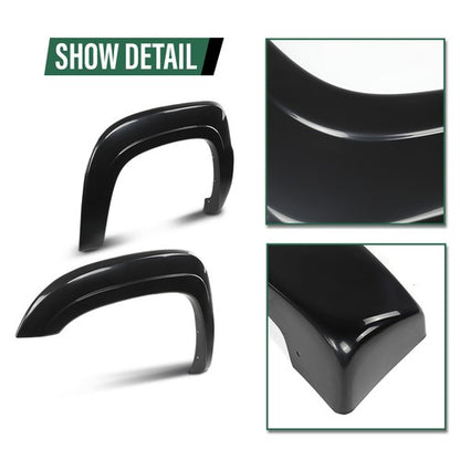 Solid Spare [4pcs] Fit For 2007-2013 Chevrolet Chevy Avalanche Wheel Fender Flares