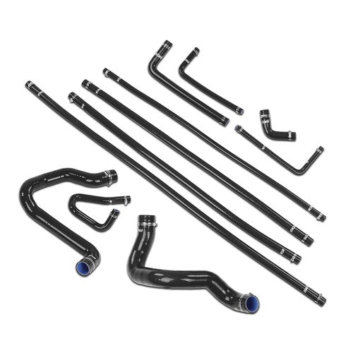 Solid Spare Fit For 88-94 Ford F-Series Bronco 5.0L/5.8L Silicone Radiator Hose Kit Black