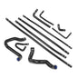 Solid Spare Fit For 88-94 Ford F-Series Bronco 5.0L/5.8L Silicone Radiator Hose Kit Black