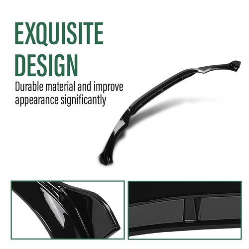 Solid Spare Fit For 18-21 BMW X3 G01 X4 G02 M-Sport Bumper Front Lip Splitter Glossy Black