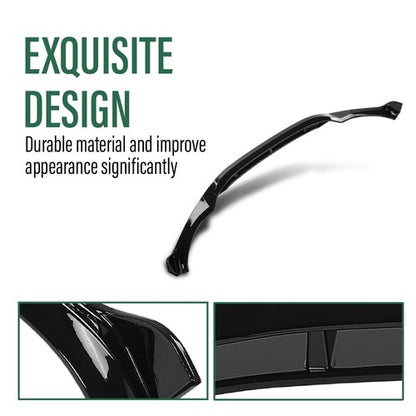 Solid Spare Fit For 18-21 BMW X3 G01 X4 G02 M-Sport Bumper Front Lip Splitter Glossy Black