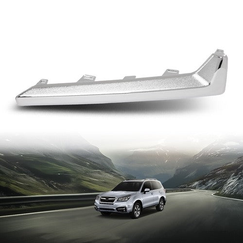 Solid Spare Fit For 17-18 Subaru Forester Left Side 57708SG010 Fog Light Molding Trim Silver