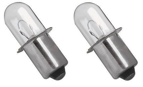 Solid Spare (2) 18 Volt Flashlight Xenon Bulbs for Hitachi 318-767 / UB18DAL - 18DAL