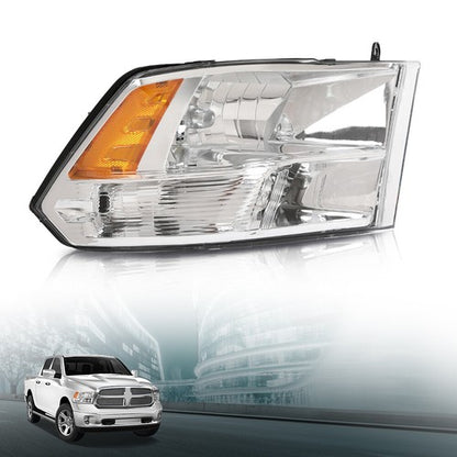 Solid Spare Headlight Assembly For 2009-2018 Dodge Ram 1500 2500 3500 Quad Cab Headlamp RH