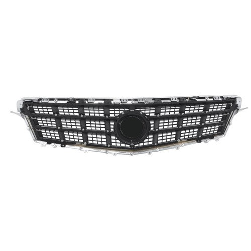 Solid Spare Front Bumper Cover Grille+Lower Grille For Cadillac ATS 2013-2014 Matte Black