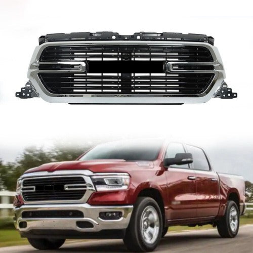 Solid Spare New Front Upper Center Mesh Assembly Grille Plastic For Dodge Ram 1500 2019-2022