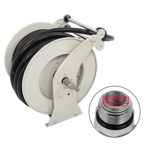 Solid Spare For Tractor 3/4" x 66' Auto Fueling Gun Retractable 300PSI Fuel Diesel Hose Reel