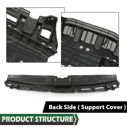 Solid Spare Front Upper Grille+Radiator Sight Cover Assembly Fit For 2019-2021 Kia Forte