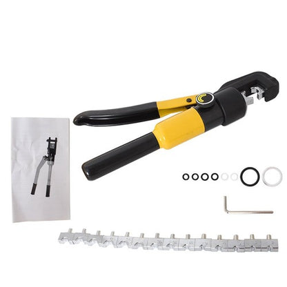 Solid Spare Hydraulic Crimper Crimping Tool/w 8 Dies Wire Battery Cable Lug Termina 6 MT