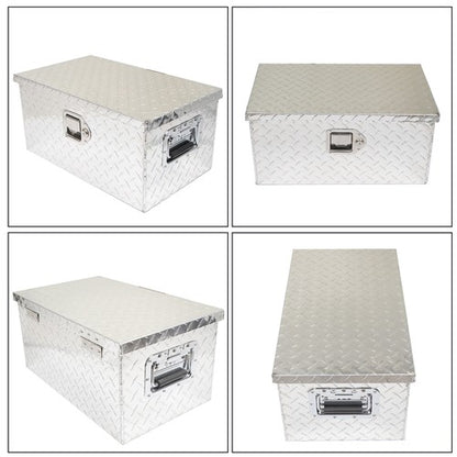 Solid Spare New 20 inch Aluminum ToolBox Fits Trailer RV Truck Underbody Bed Storage Box