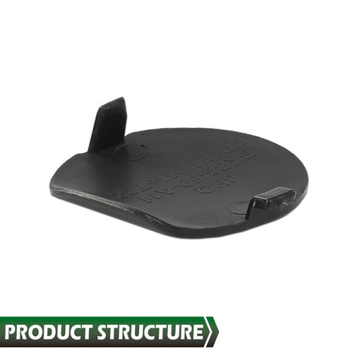 Solid Spare Fit For 2014 2015 2016 Mazda 3 Front Bumper Bracket Tow Eye Hook Cover Cap Black