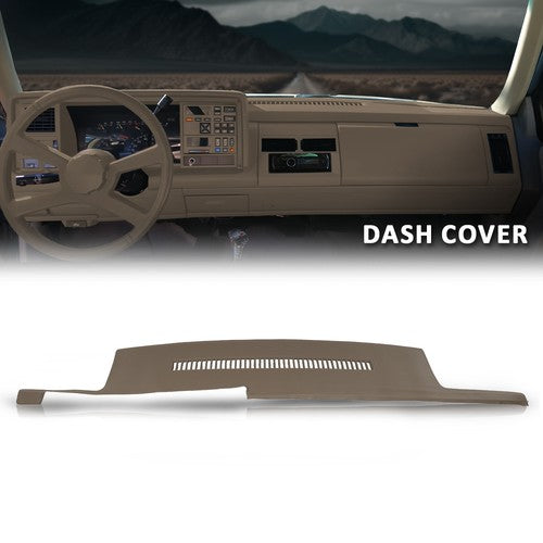Solid Spare TPE Dash Cover Cap Beige Fit For 88-94 Chevy GMC C/K 1500 2500 3500 Blazer