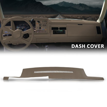 Solid Spare TPE Dash Cover Cap Beige Fit For 88-94 Chevy GMC C/K 1500 2500 3500 Blazer