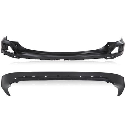 Solid Spare Rear Upper & Lower Bumper Cover Set Fit For 2016 2017 2018 Toyota RAV4