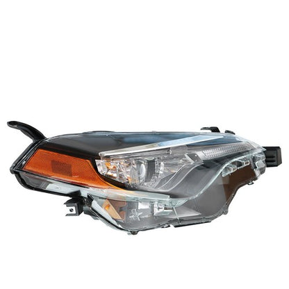 Solid Spare For Toyota Corolla L LE Eco 2017-2019 Headlight Replacement Halogen Clear Lens R